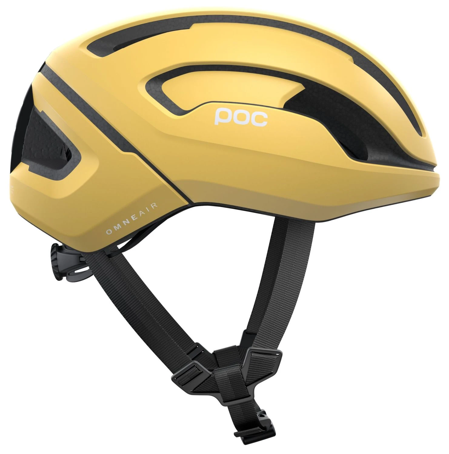 POC Omne Air Spin Rennradhelm - Sulfur Yellow Matt – Bild 3