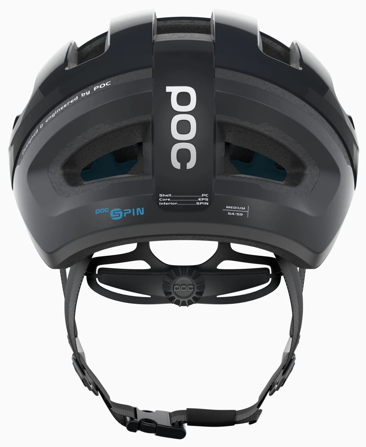 POC Omne Air Resitstance Spin Rennradhelm - Uranium Black – Bild 4
