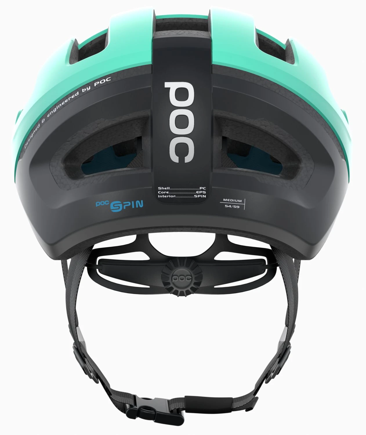 POC Omne Air Resitstance Spin Rennradhelm - Fluorite Green Mat – Bild 4