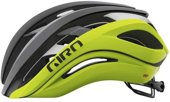 Giro AETHER Spherical Mips Rennradhelm - Mat Black Fade/highlight Yellow