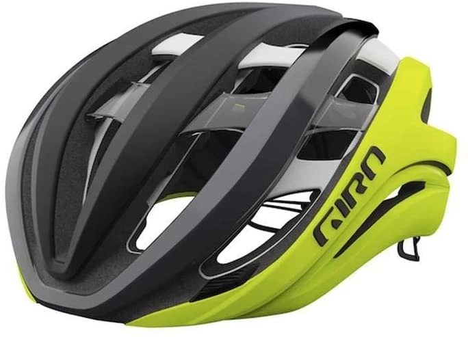 Giro AETHER Spherical Mips Rennradhelm - Mat Black Fade/highlight Yellow – Bild 2