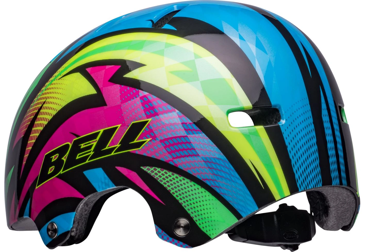 Bell SPAN Skaterhelm & Fahrradhelm-gloss Blue/magenta Psycho – Bild 3