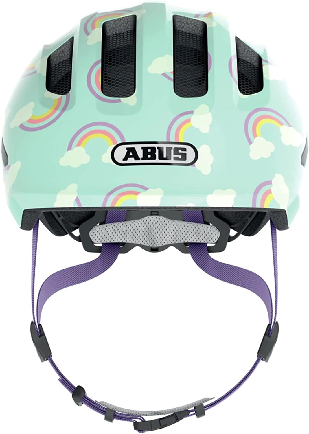 ABUS Smiley 3.0 LED Kinder-Fahrradhelm - Blue Rainbow – Bild 2