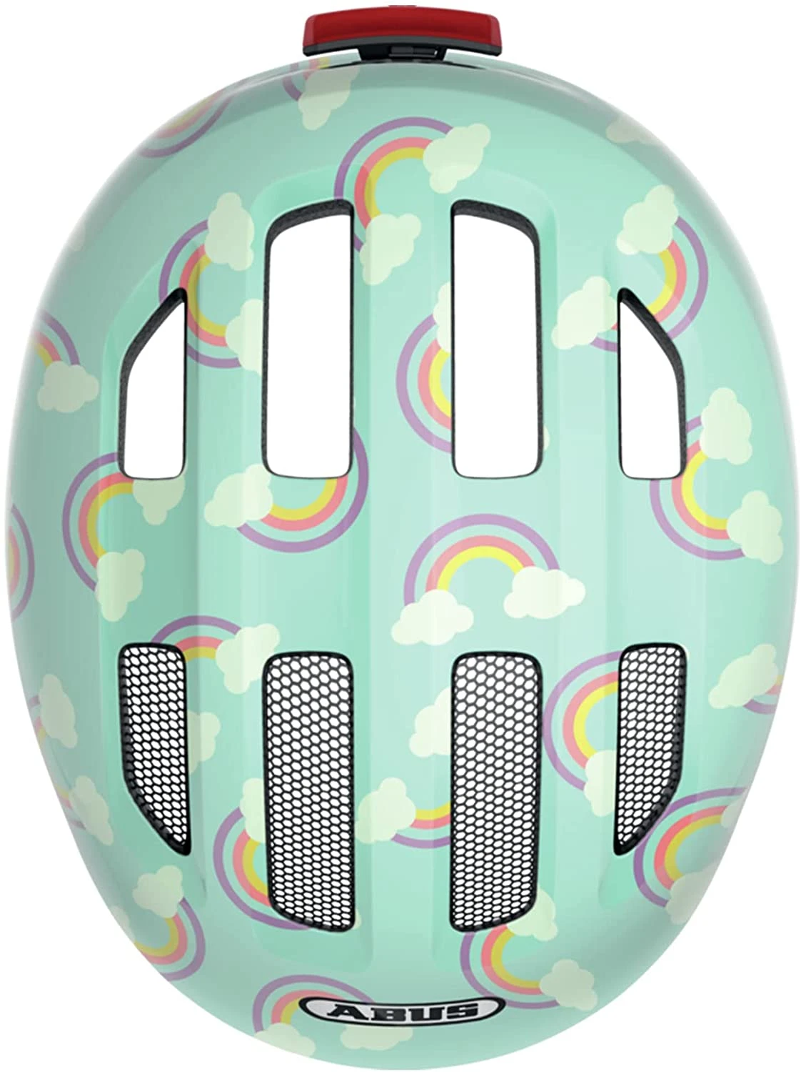 ABUS Smiley 3.0 LED Kinder-Fahrradhelm - Blue Rainbow – Bild 4
