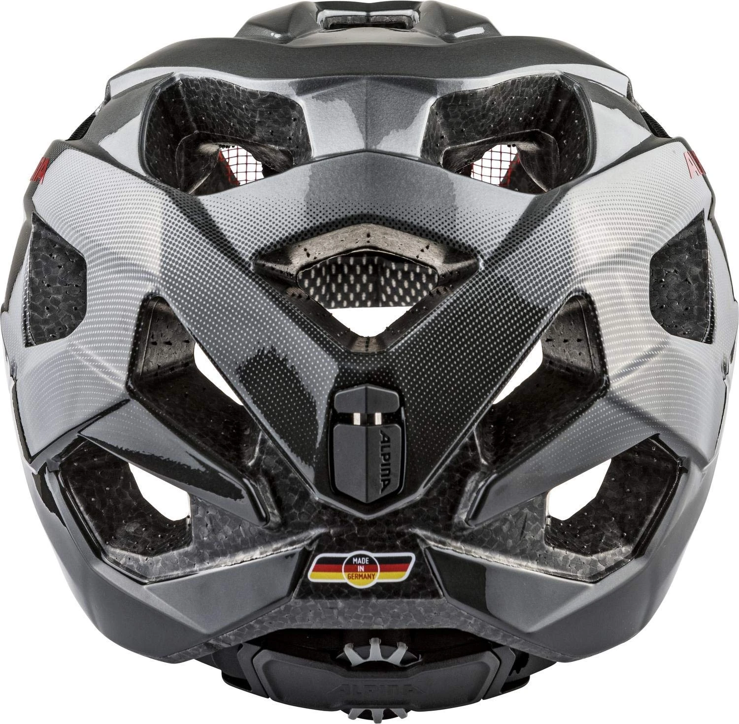 Alpina Anzana Fahrradhelm - Dark Silver Black Red – Bild 4
