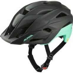 Alpina Stan Mips Fahrradhelm - Black Turquoise Mat