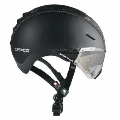 CASCO Roadster Plus Visier Fahrradhelm - Schwarz Matt