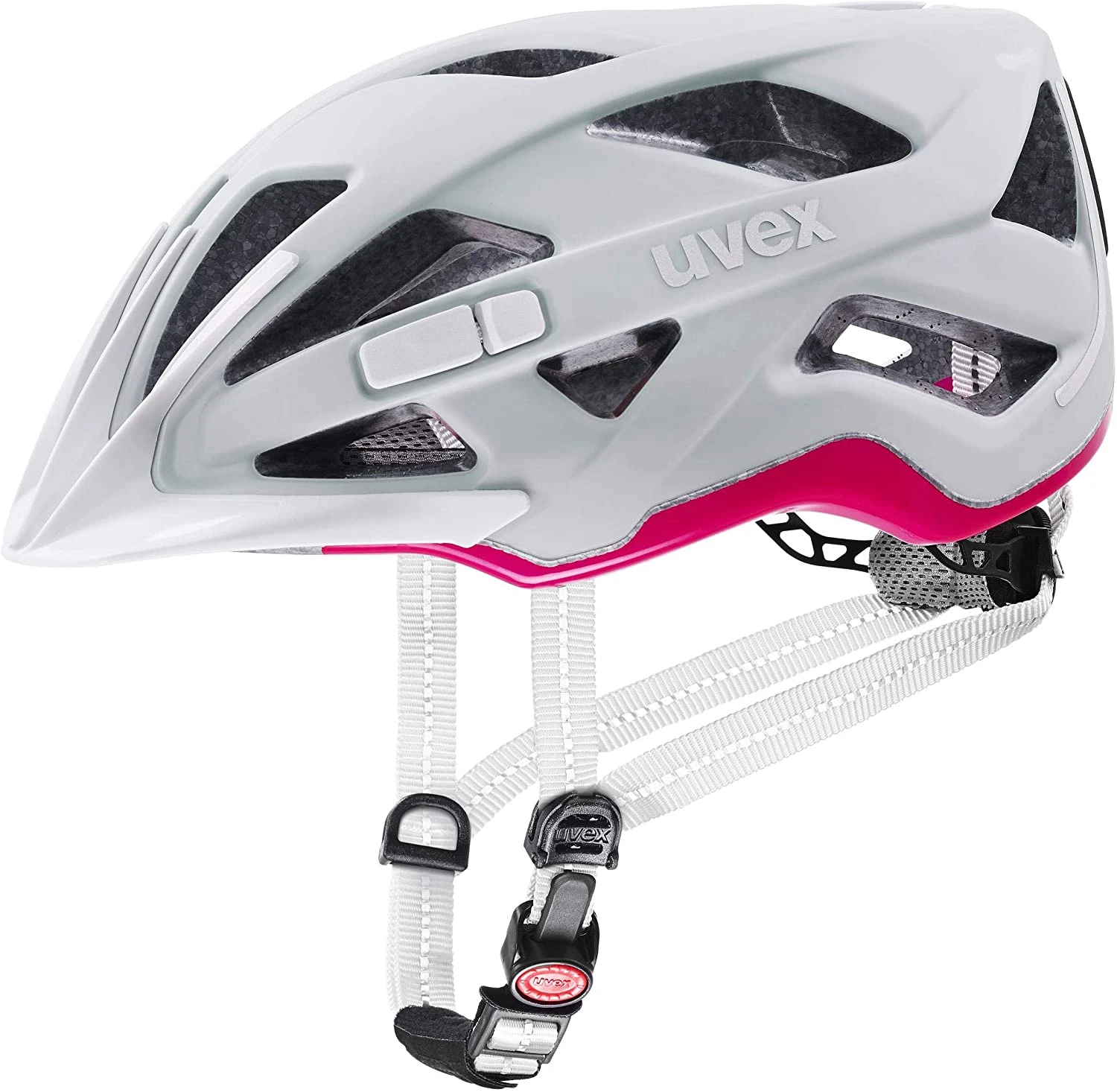 Uvex City Active Fahrradhelm - Papyrus-neon Pink Mat